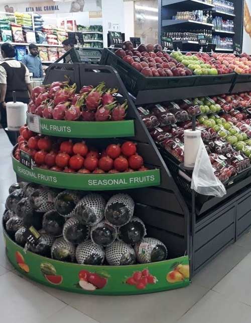 fruit and vegetable racks
